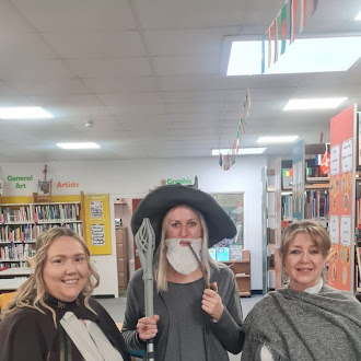 Staff members dressed up for World Book Day